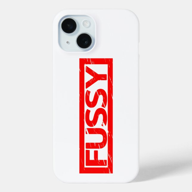 Fussy Briefmarke Case-Mate iPhone Hülle (Rückseite)