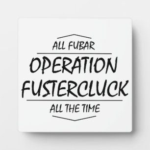 Fustercluck-Zeichen Fotoplatte