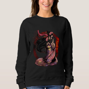 Futakuchi Onna Monster Yokai Alte Japanische Mytho Sweatshirt