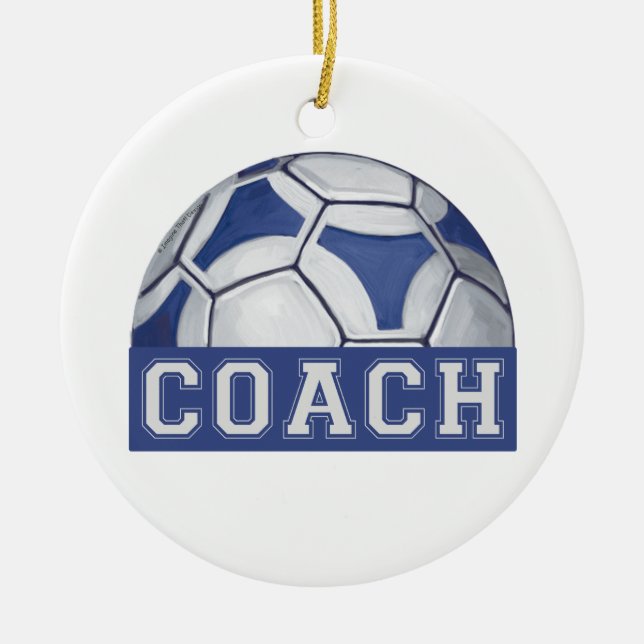 Futbal Coach Keramik Ornament (Vorne)
