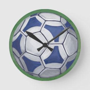 Futbal Runde Wanduhr