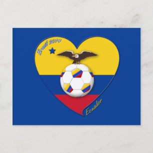Fútbol de ECUADOR. Ecuadorianische Nationalmannsch Postkarte