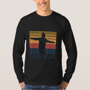 Futbol is Life Vintag Retro Football Funny T-Shirt