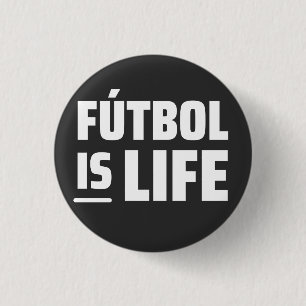 Futbol ist Leben, Fußball, Fußball, amerikanischer Button