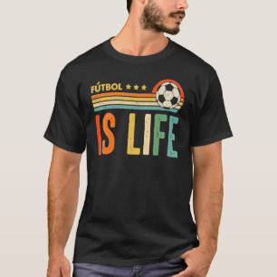 Futbol ist Life Football Lover Soccer Funny Vintag T-Shirt