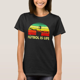 Futbol ist Life Soccer Team Ball Fan Goals Vintag T-Shirt