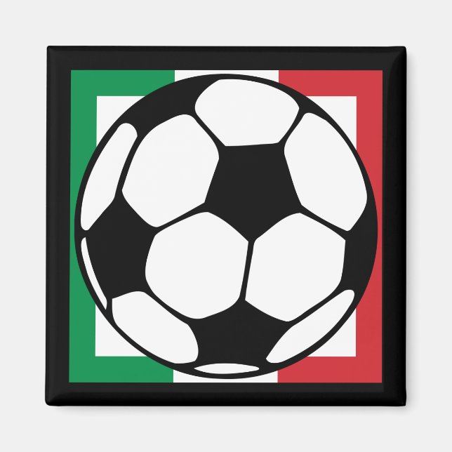 futbol. italia-Quadrat. Magnet (Vorne)