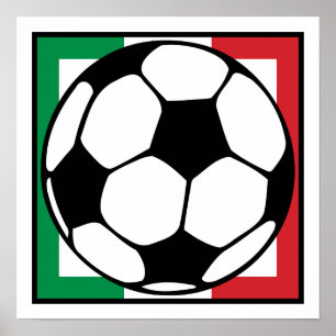 futbol. italia-Quadrat. Poster