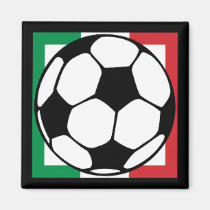 futbol. Italien-Quadrat Magnet