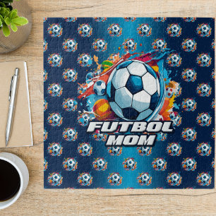 Futbol Mama Soccer Ball Muster Puzzle