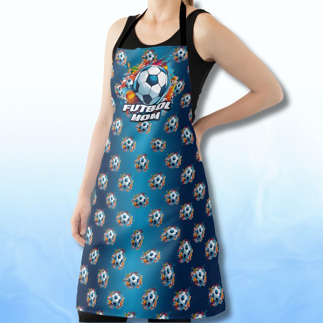 Futbol Mama Soccer Ball Muster Schürze (Von Creator hochgeladen)