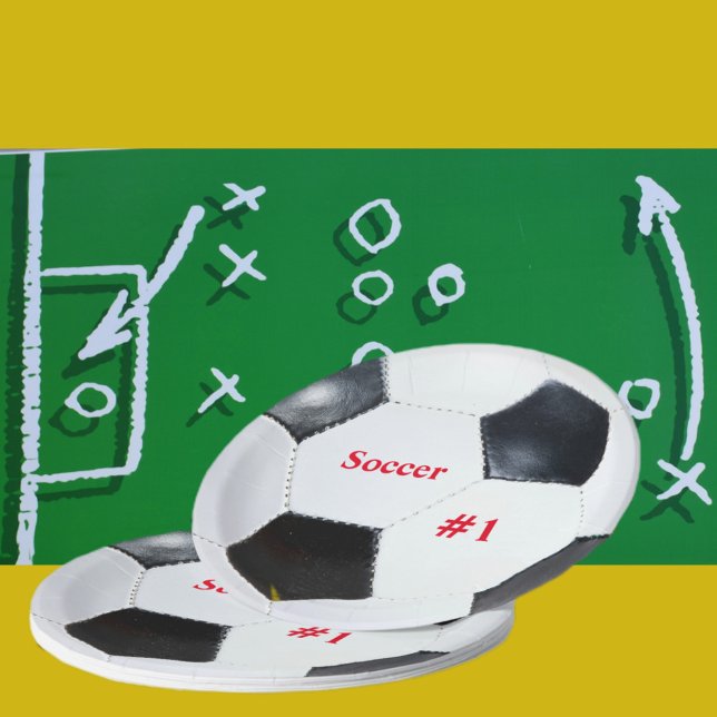 Futbol Soccer Ball Sports Themed Party Pappteller (Von Creator hochgeladen)