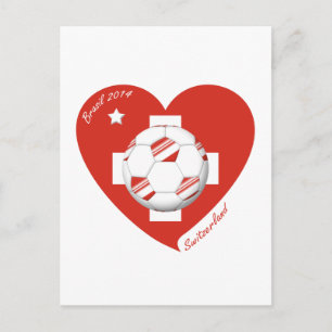 Fútbol Suiza SWITZERLAND Soccer National Team 2014 Postkarte