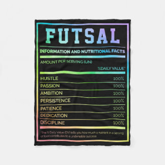 Futsal Informationen und Nährwertangaben Footbyll  Fleecedecke