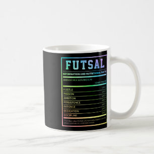 Futsal-Informationen und Nährwertangaben Footbyll Kaffeetasse
