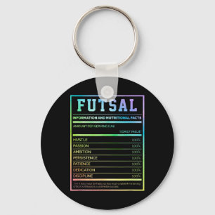 Futsal-Informationen und Nährwertangaben Footbyll Schlüsselanhänger