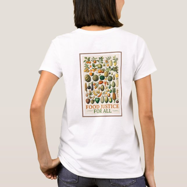 Futter Gerechtigkeit! Vintage Kunst T-Shirt (Rückseite)