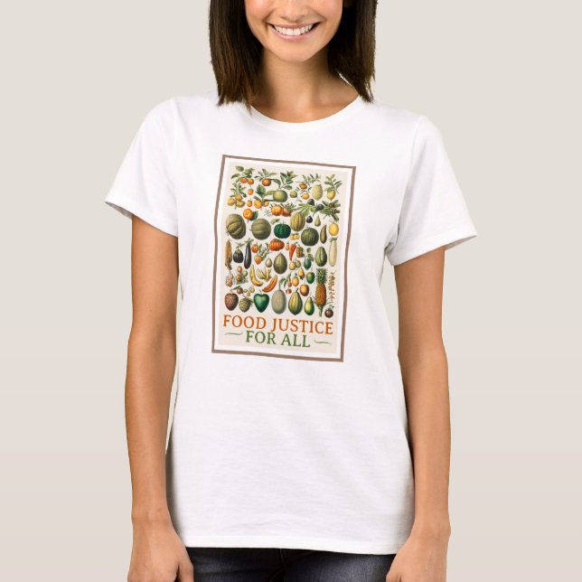 Futter Gerechtigkeit! Vintage Kunst T-Shirt (Vorderseite)