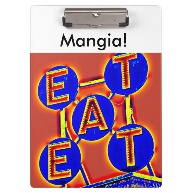 Futter/Mangia Klemmbrett (Vorderseite)