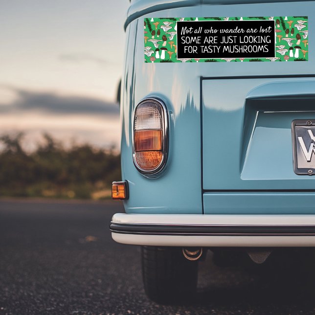 Futter Pilze Jäger Fun Fungi Funny Original Autoaufkleber (Foraging Mushroom Hunter Fun Fungi Funny Original Bumper Sticker
)