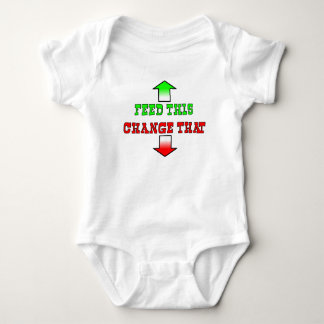 Füttere diesen lustigen Babyooverall Humor Baby Strampler