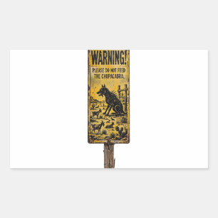 Füttere nicht das Chupacabra-Schild Sticker