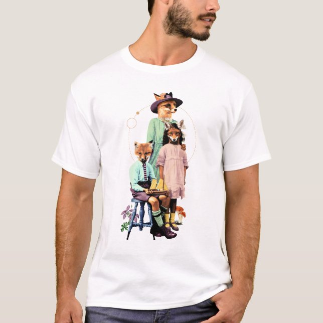 FUTTERFAMILIEN EXTRAVAGANTE TIERE T-Shirt (Vorderseite)