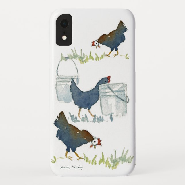 Füttern der Hühner Case-Mate iPhone Hülle (Rückseite)