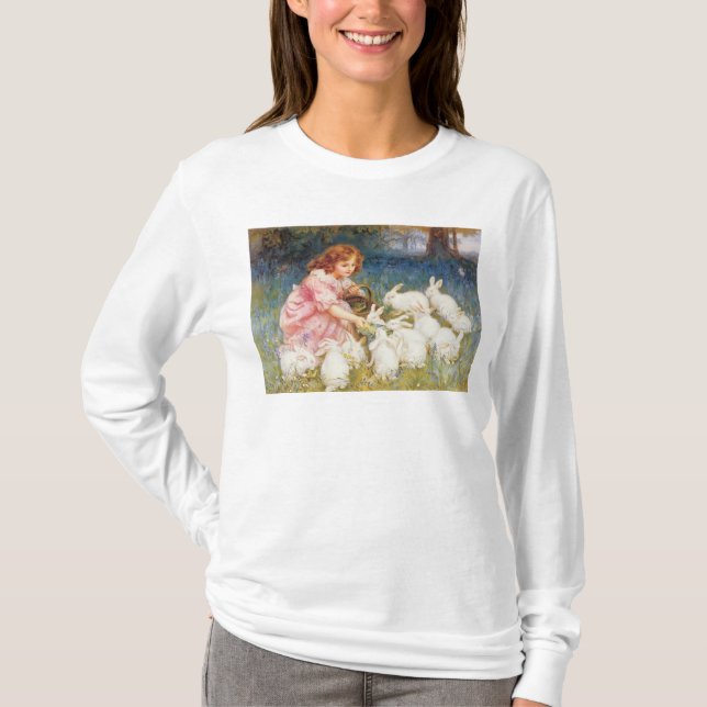 Füttern der Kaninchen T-Shirt (Vorderseite)