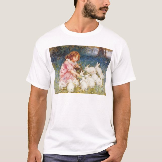 Füttern der Kaninchen T-Shirt (Vorderseite)