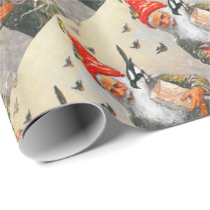 Füttern der Vögel Geschenkpapier