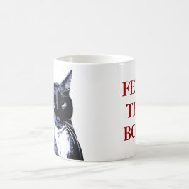 "FÜTTERN SIE DEN BOO!" Katzen-Tasse Tasse