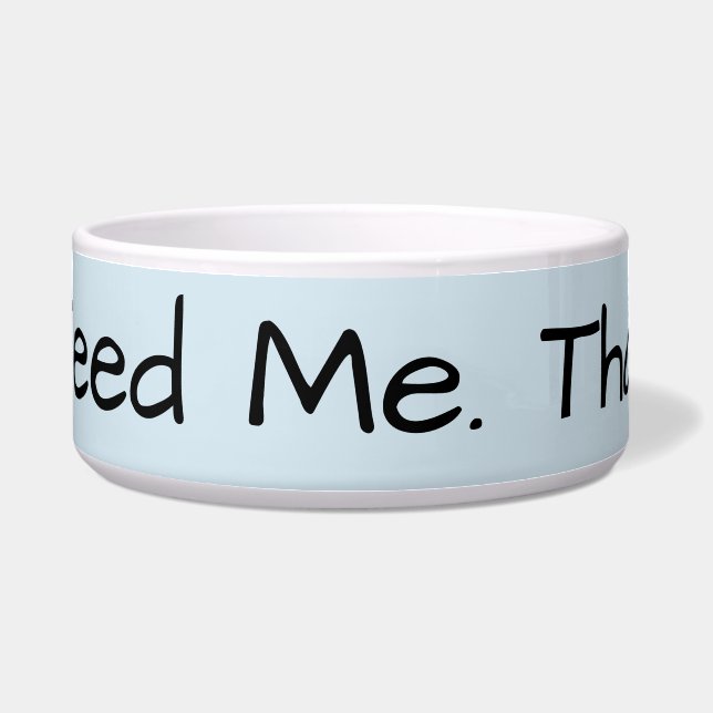 Füttern Sie mir Hundeschüssel Napf (Vorderseite)