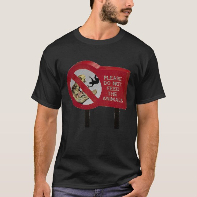Füttern Sie nicht den Dinosaurier T-Shirt (Vorderseite)