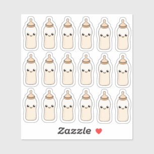 Fütternd Baby Milk Bottle Baby Dusche Dekoration Aufkleber