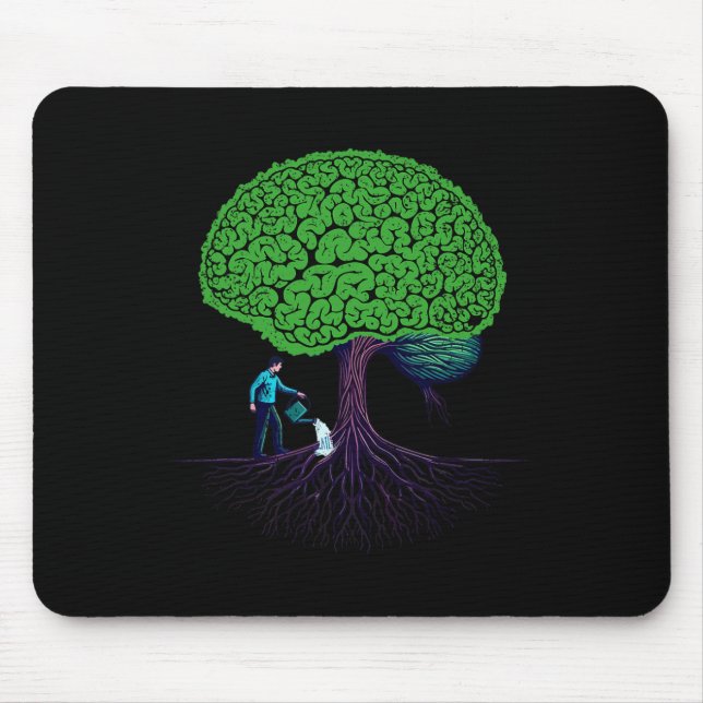 Fütternd Bewusstsein für psychische Gesundheit Vor Mousepad (Vorne)