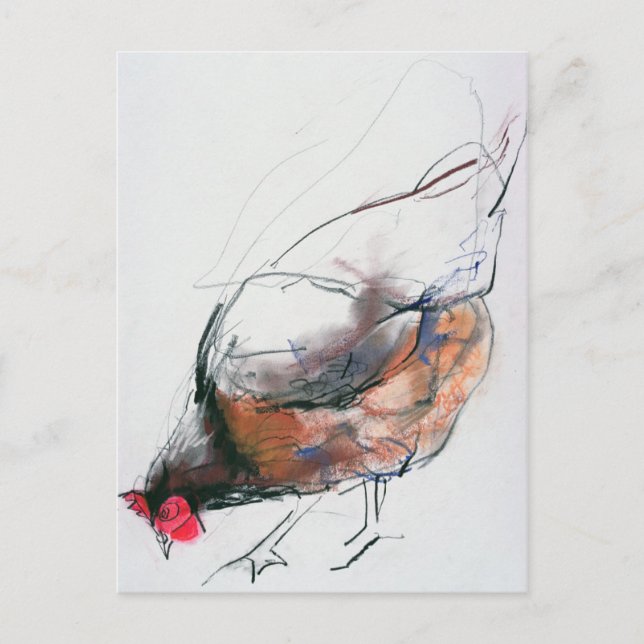 Fütternd Hen Trasierra 1998 Postkarte (Vorderseite)