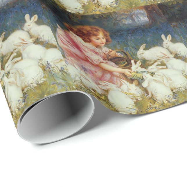 Fütternd Kaninchen Geschenkpapier (Rolleneckpunkt)