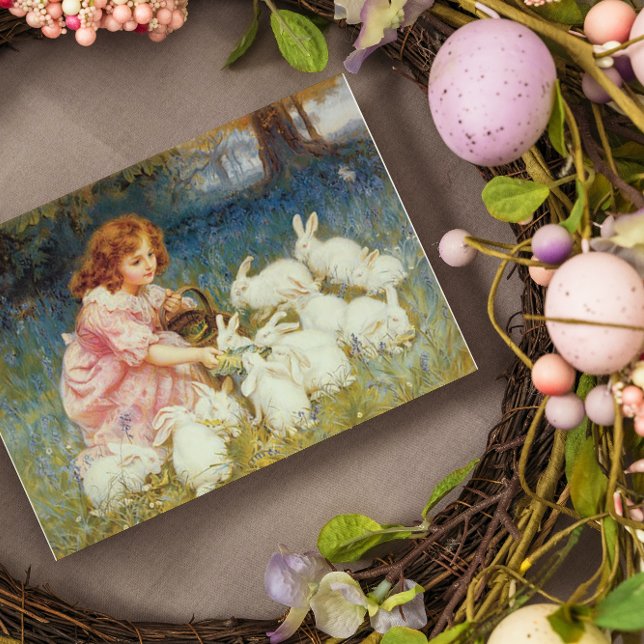 Fütternd Kaninchen Rechteckiger Aufkleber (Von Creator hochgeladen)