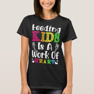 Fütternd Kinder ist ein Werk der Cafeteria Heart L T-Shirt