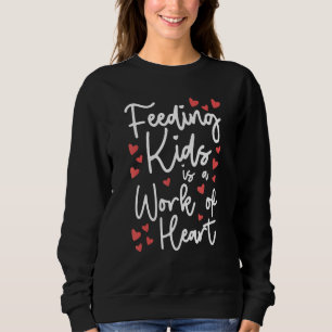 Fütternd Kinder ist ein Werk von Herz-u2013 Lunch Sweatshirt