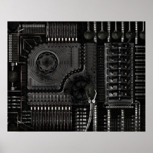 Fütternd Maschinen Poster