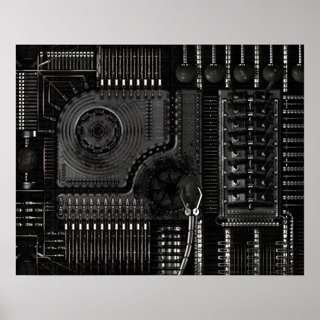 Fütternd Maschinen Poster (Vorne)