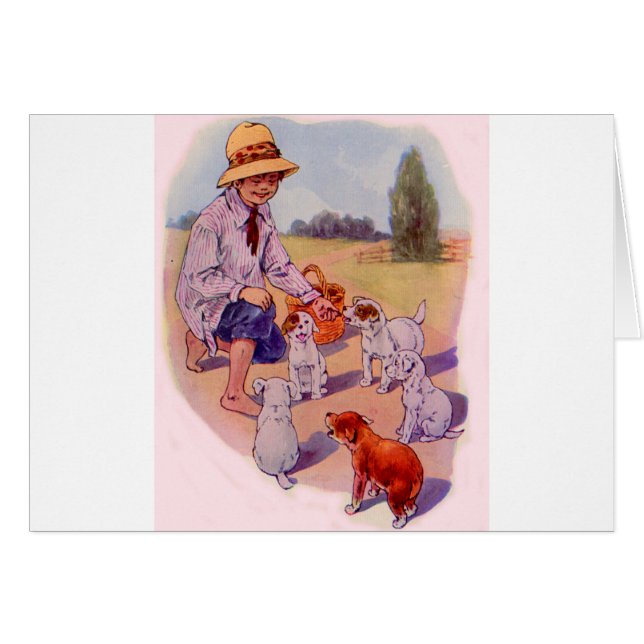 fütternd Welpen der 1930er Jahre (Vorderseite (Horizontal))