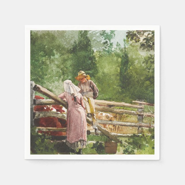 Fütterungszeit Serviette (Vorderseite)