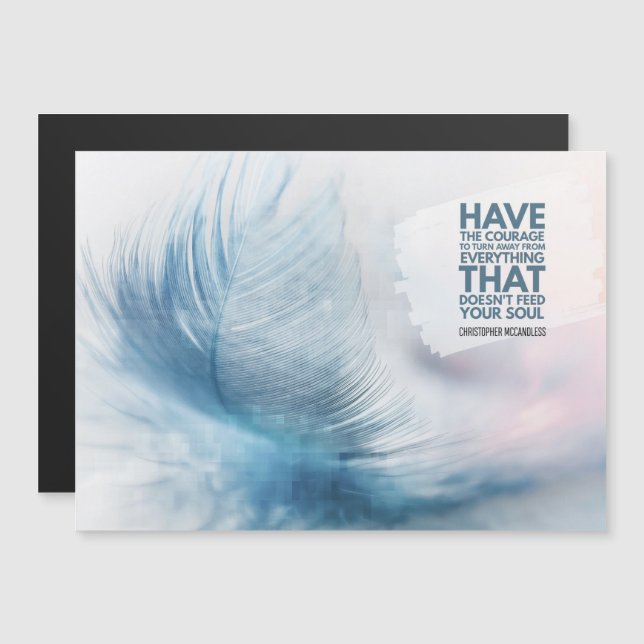 Füttre dein Soul Magnetkarte (Vorne/Hinten)