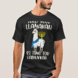 Füttre deinen Llamakah Llama Hanukkah Pajamas Chan T-Shirt<br><div class="desc">Füttre deine Llamakah Llama Hanukkah Pajamas Chanukah PJs</div>
