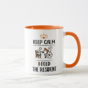 Füttre den Residenten. Pflegeassistent CNA Tasse