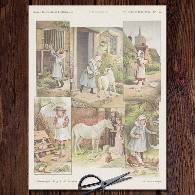 Füttre der Dekoupage für landwirtschaftliche Tiere Seidenpapier (Von Creator hochgeladen)