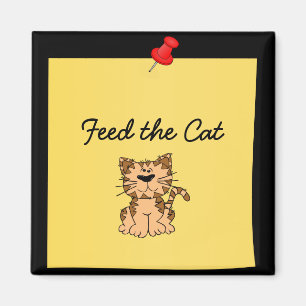 Füttre der Katze Magnet